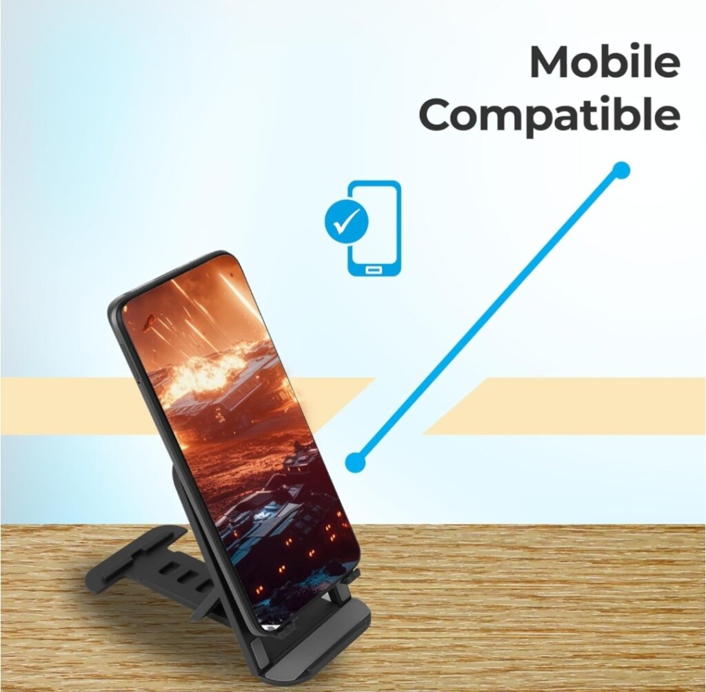 ZEBRONICS MS80 Mobile Holder with Adjustable Height